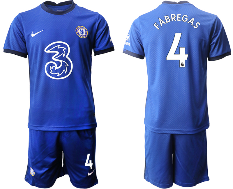 Men 2020-2021 club Chelsea home #4 blue Soccer Jerseys->chelsea jersey->Soccer Club Jersey